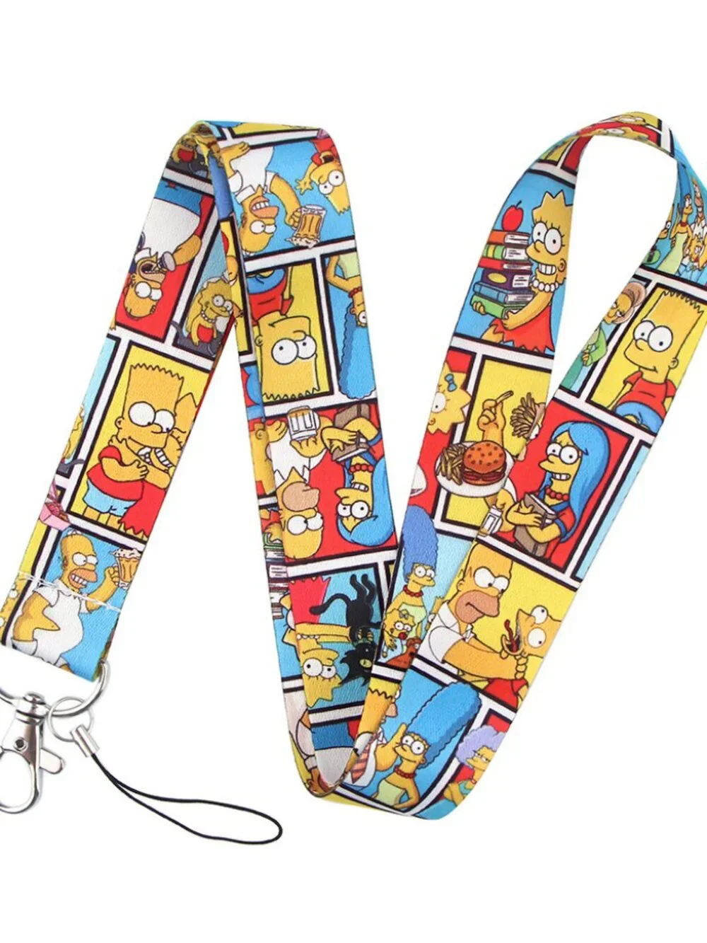 The Simpsons Keychain Badge Lanyard